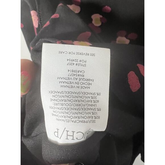 Cabi Lean Tank Black Flower Burst 4207 Small - Picture 4 of 4